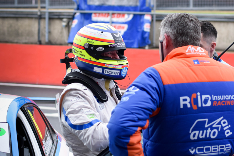 Mark Blundell before the BTCC launch