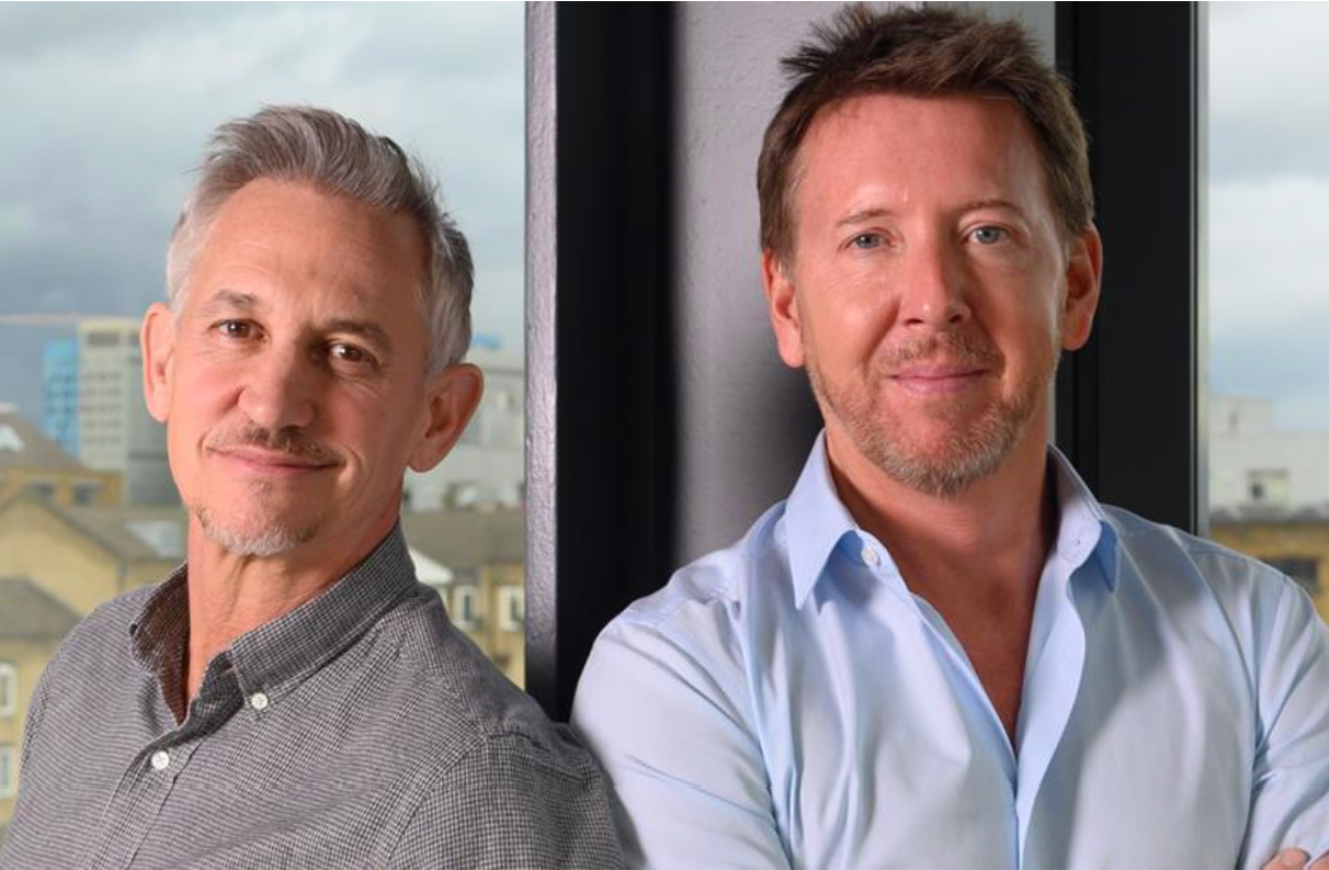 Gary Lineker, Ticker investor, and Richard King, Ticker CEO